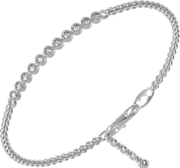 Браслет из белого золота c бриллиантами