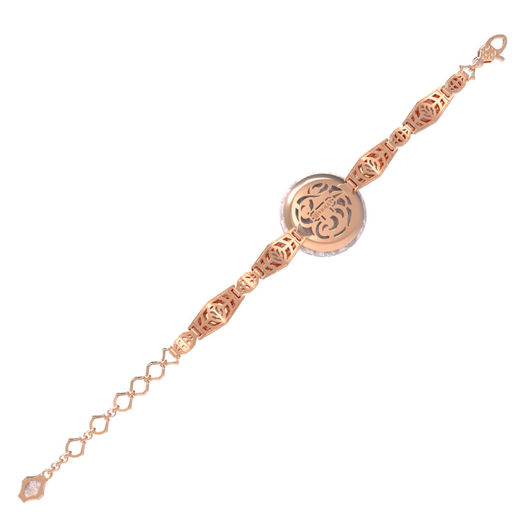 Браслет из золота c эмалью и перламутром