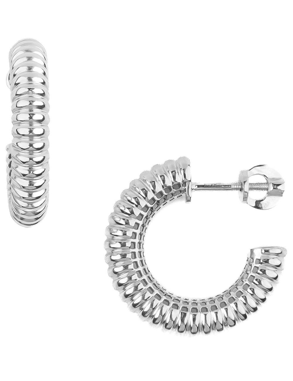 Серьги из белого золота 585 пробы
