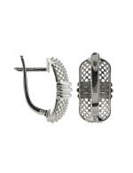 Серьги из белого золота 585 пробы