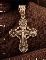 Крест из золота 585 пробы