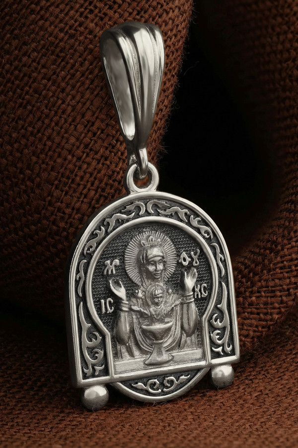 Образок из белого золота