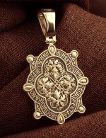 Образок из лимонного золота 585 пробы