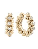 Серьги из золота 585 пробы c бриллиантами