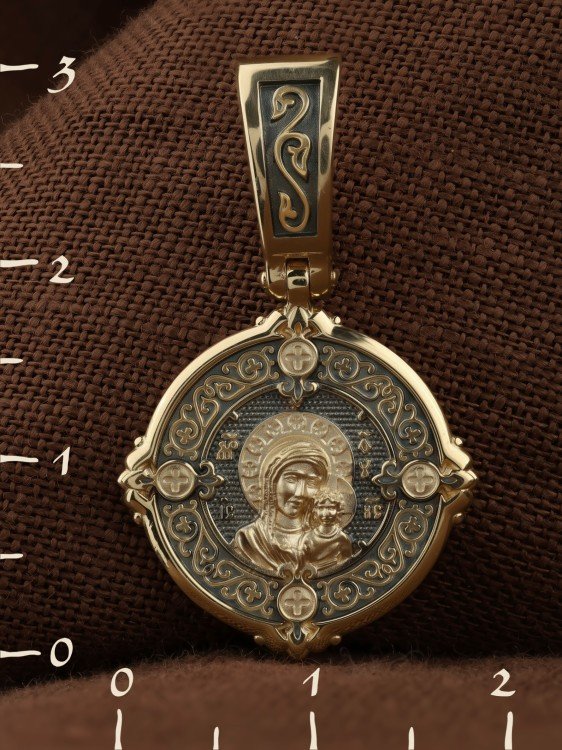 Образок из лимонного золота