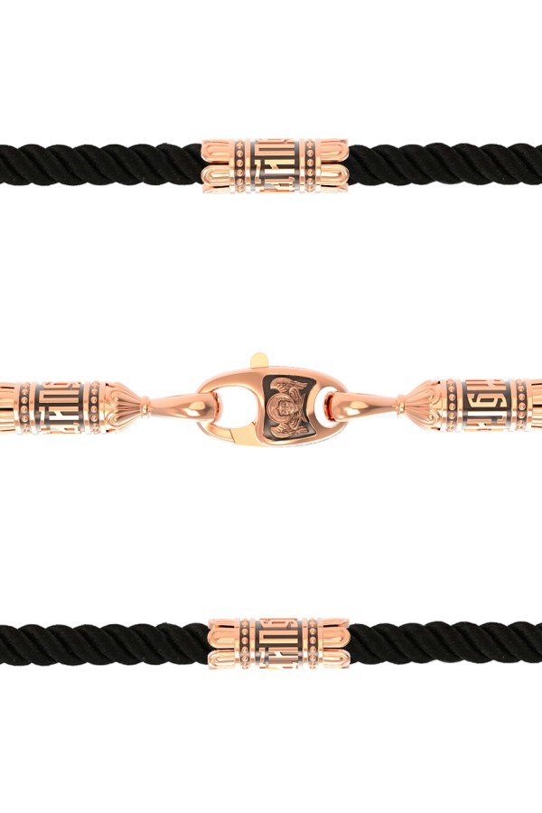 Шнурок шёлковый из золота c шёлковым шнурком