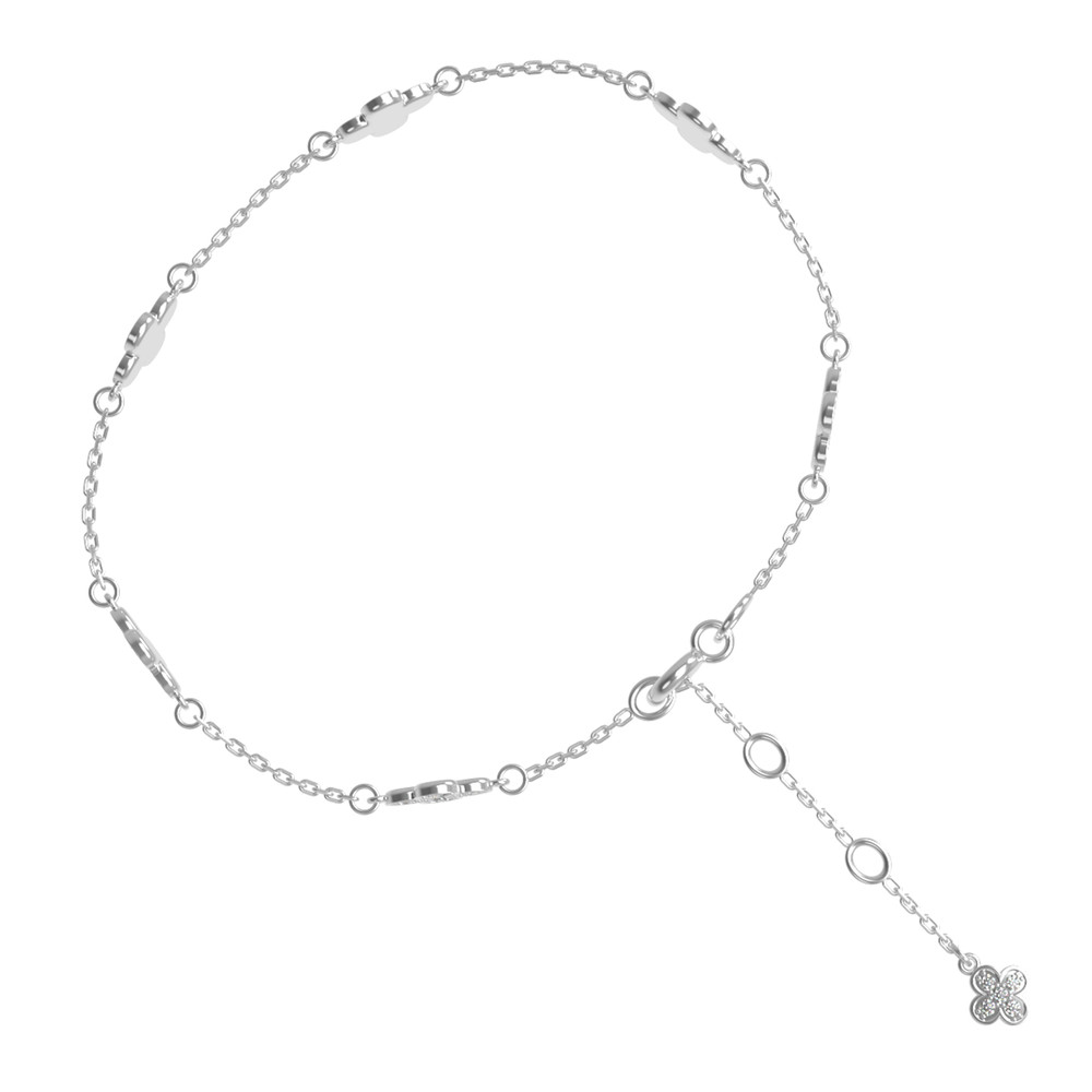 Браслет из белого золота c бриллиантами