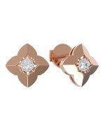 Серьги из золота 585 пробы c бриллиантами