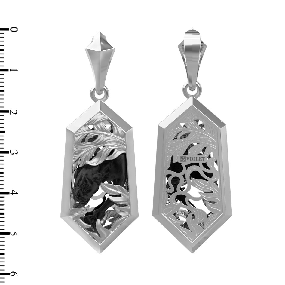 Подвеска из белого золота