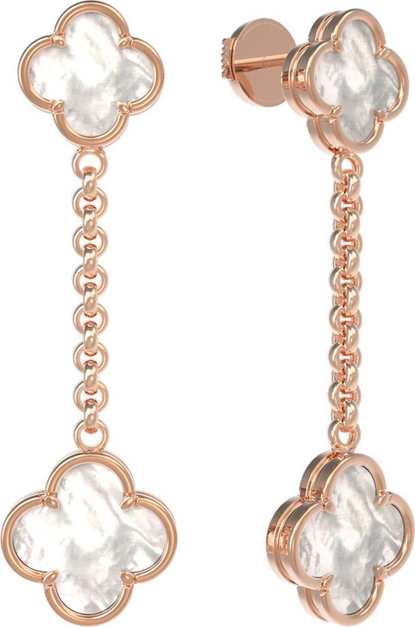 Серьги из золота c перламутром