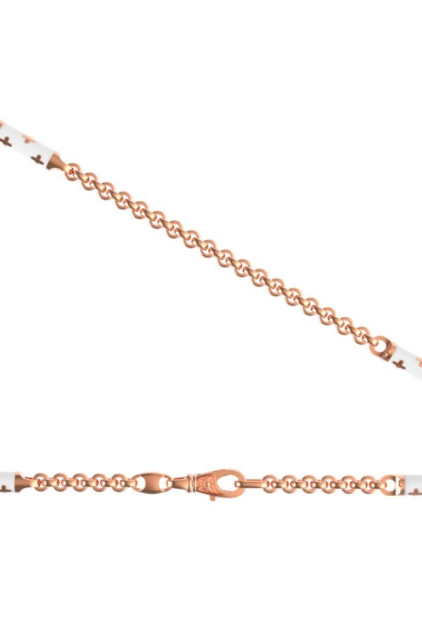 Цепь из золота c эмалью