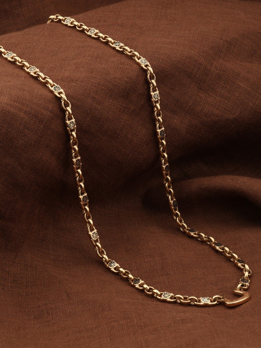 Цепь из золота c эмалью