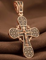 Крест из золота 585 пробы