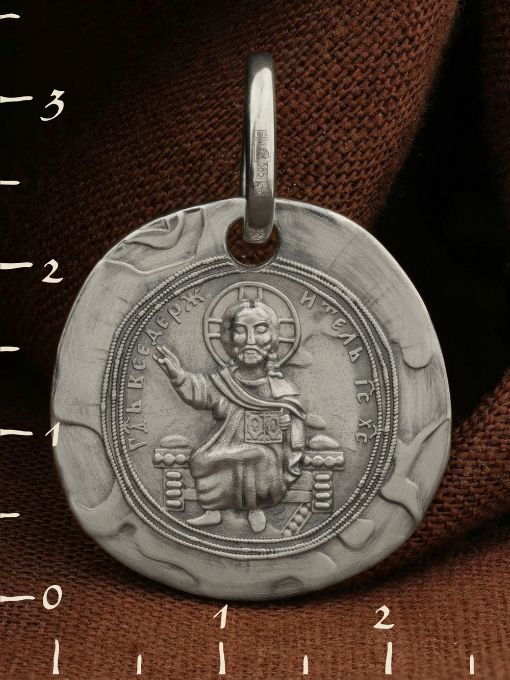 Образок из белого золота