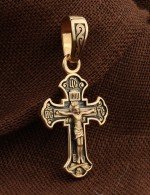 Крест из золота 585 пробы