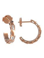 Серьги из золота 585 пробы c бриллиантами