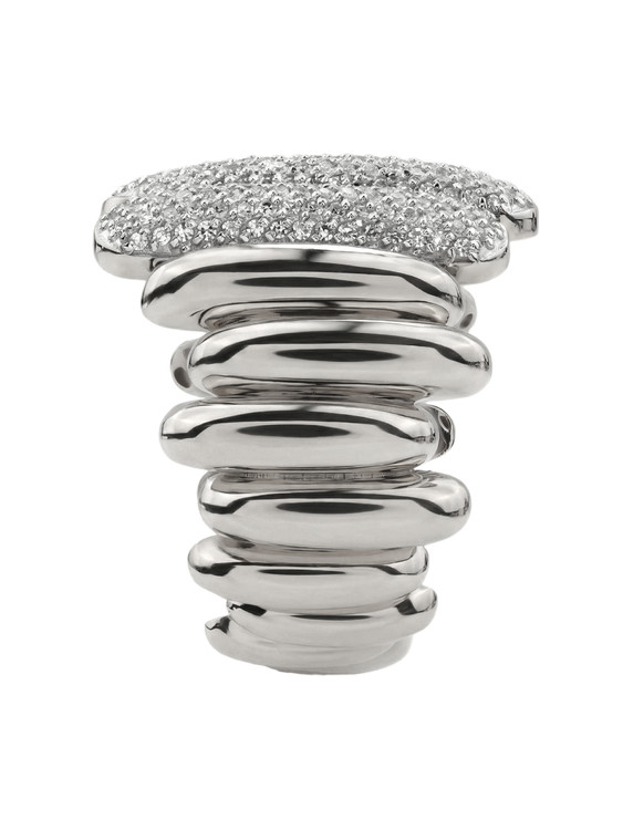 Кольцо из белого золота c бриллиантами