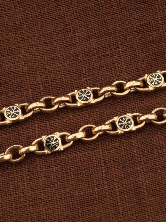 Цепь из золота c эмалью