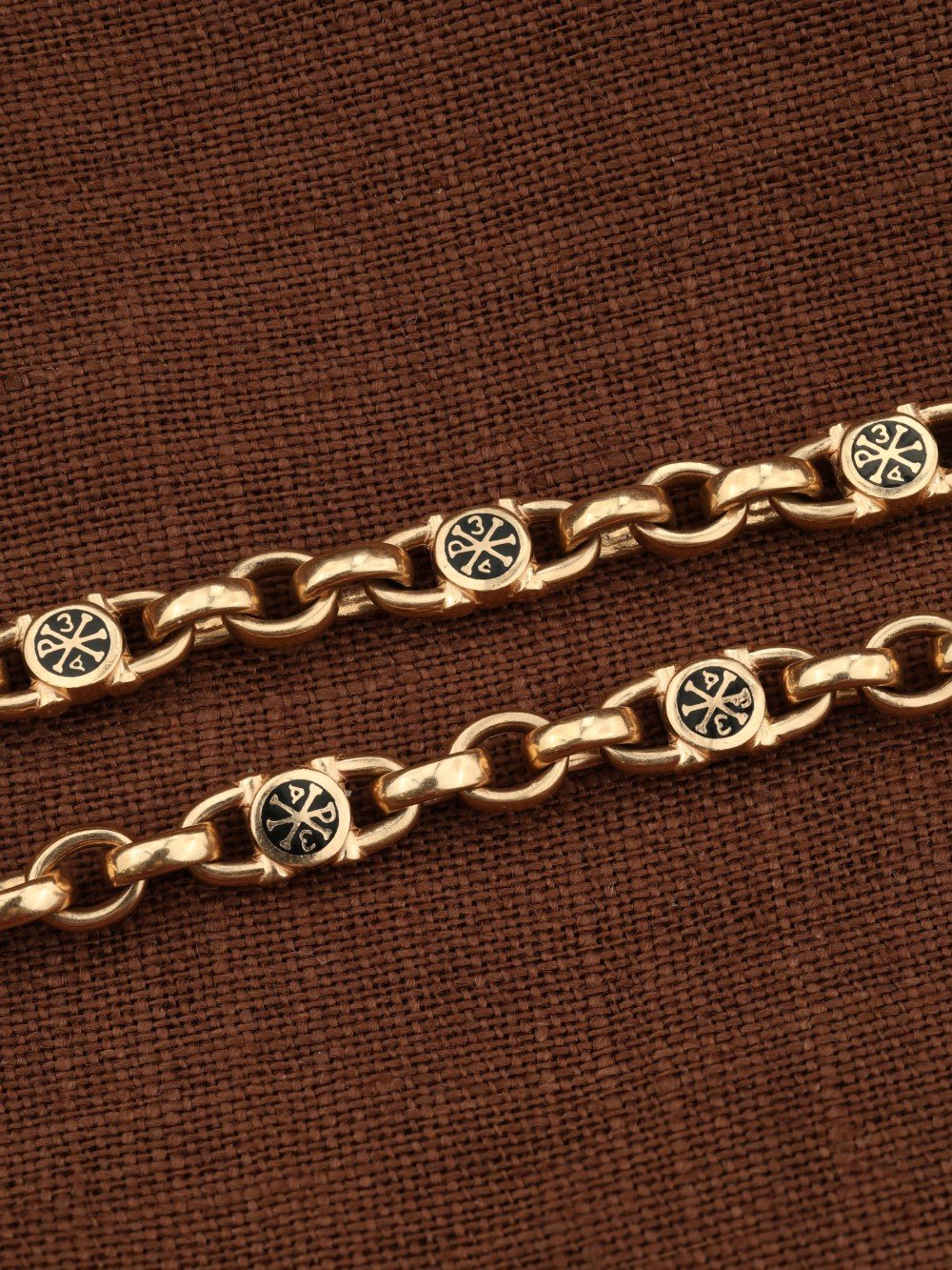 Цепь из золота c эмалью