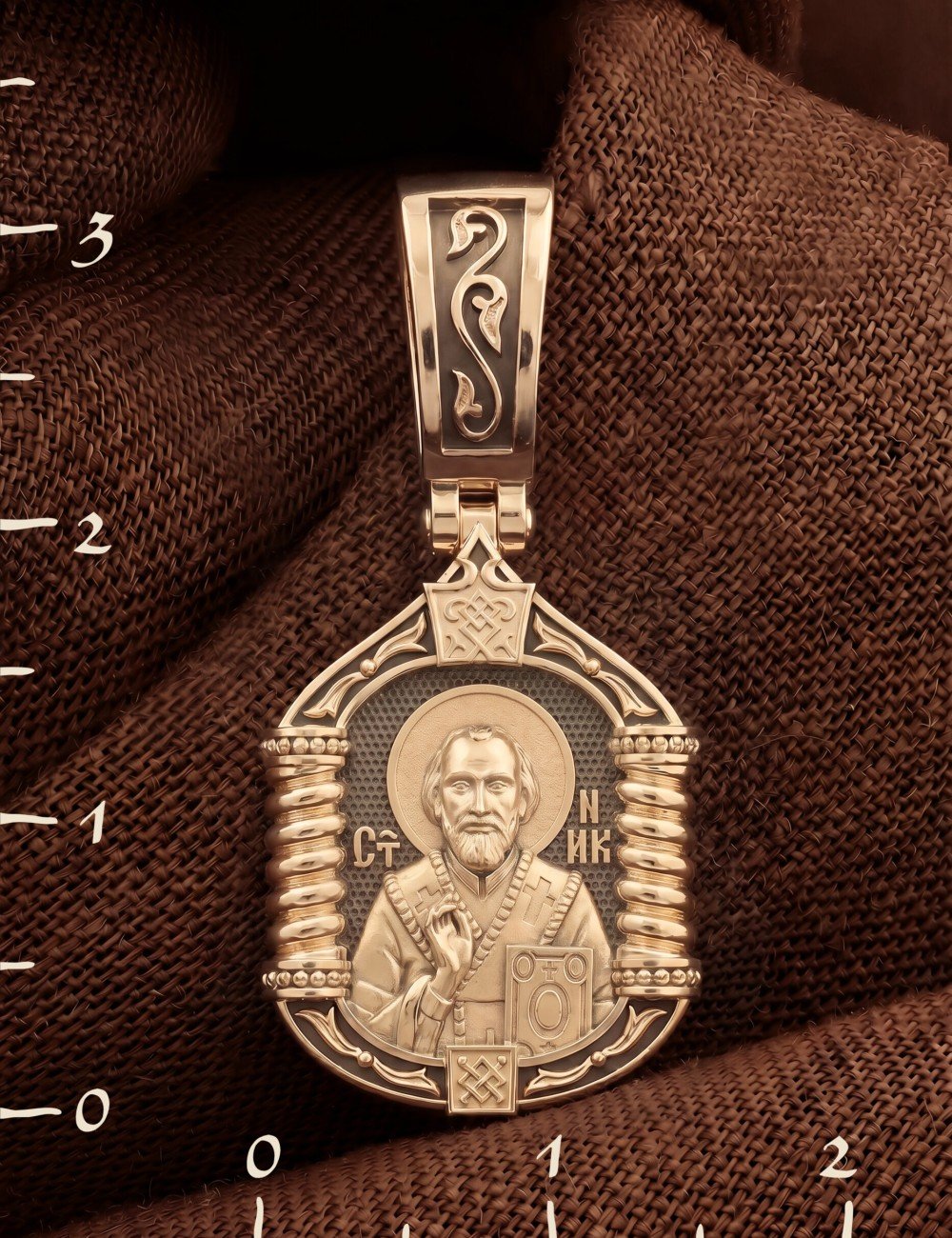 Образок из золота 585 пробы