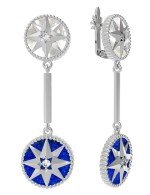 Серьги из белого золота 585 пробы