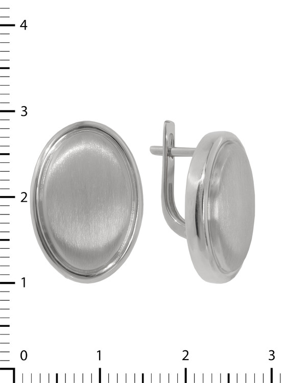 Серьги из белого золота