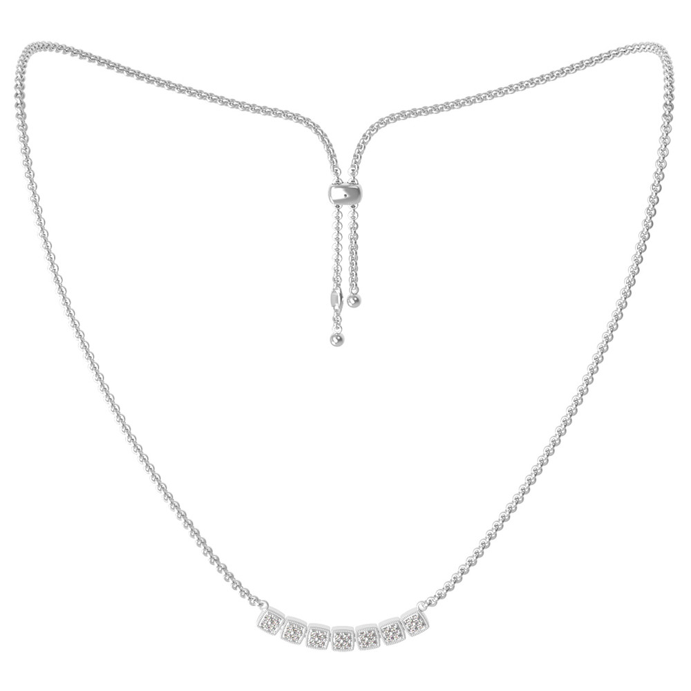 Колье из белого золота c бриллиантами