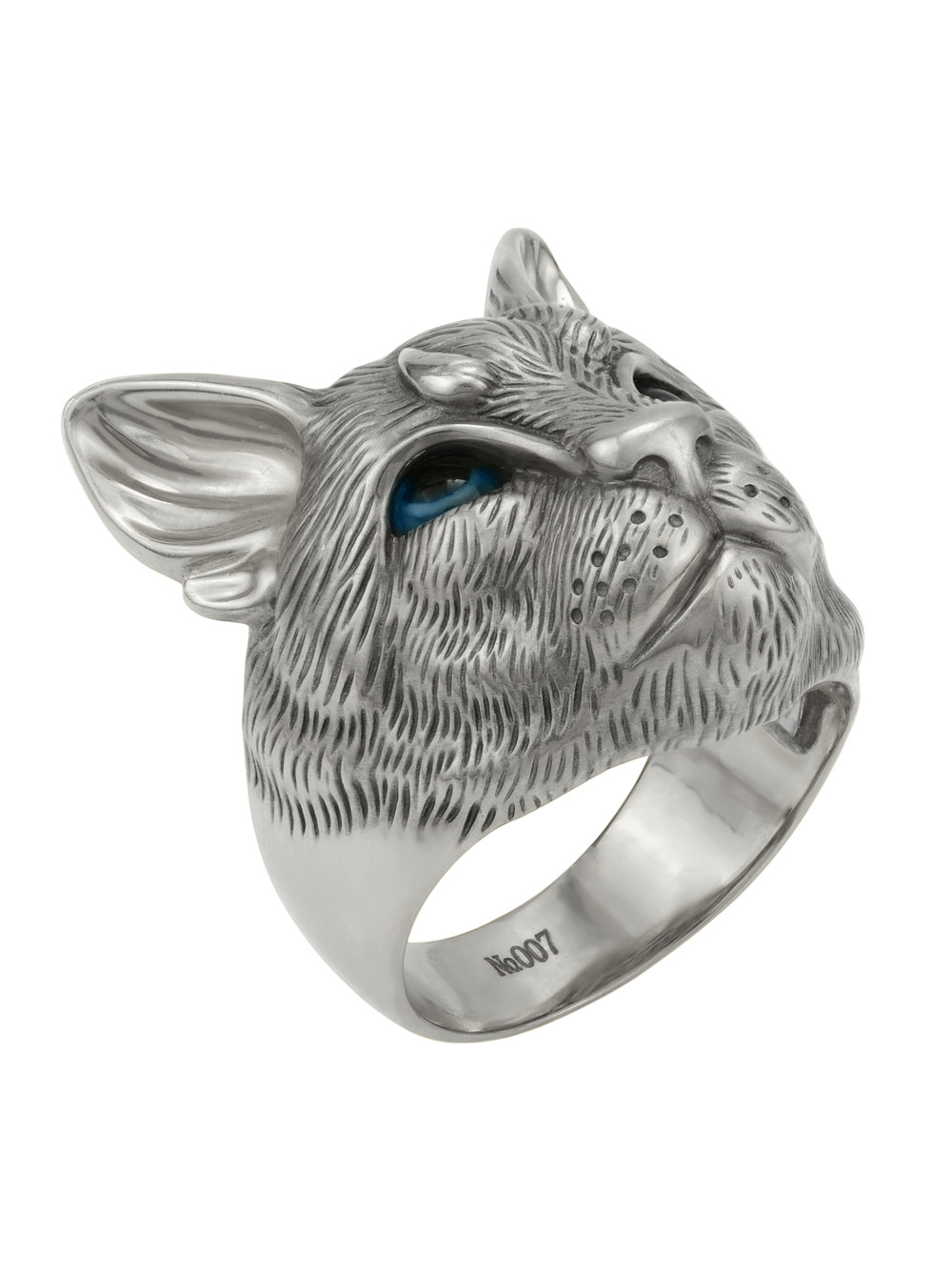 Кольцо из белого золота c эмалью