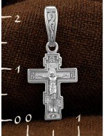 Крест из белого золота 585 пробы