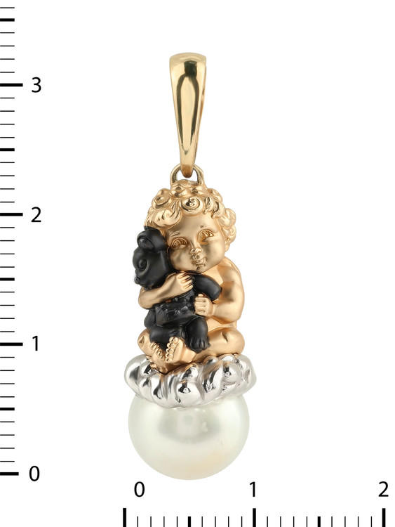 Подвеска из золота c жемчугом