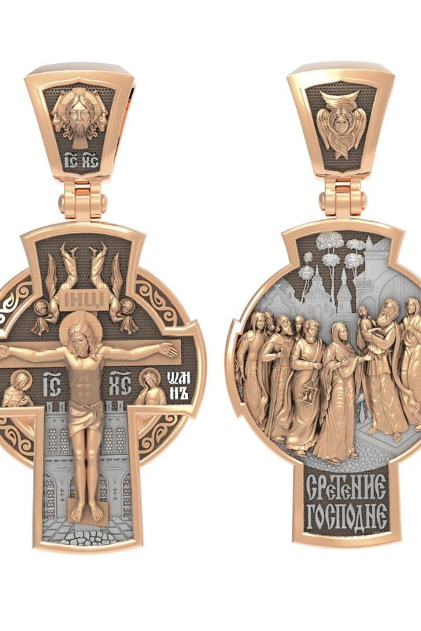 Крест из золота 585 пробы