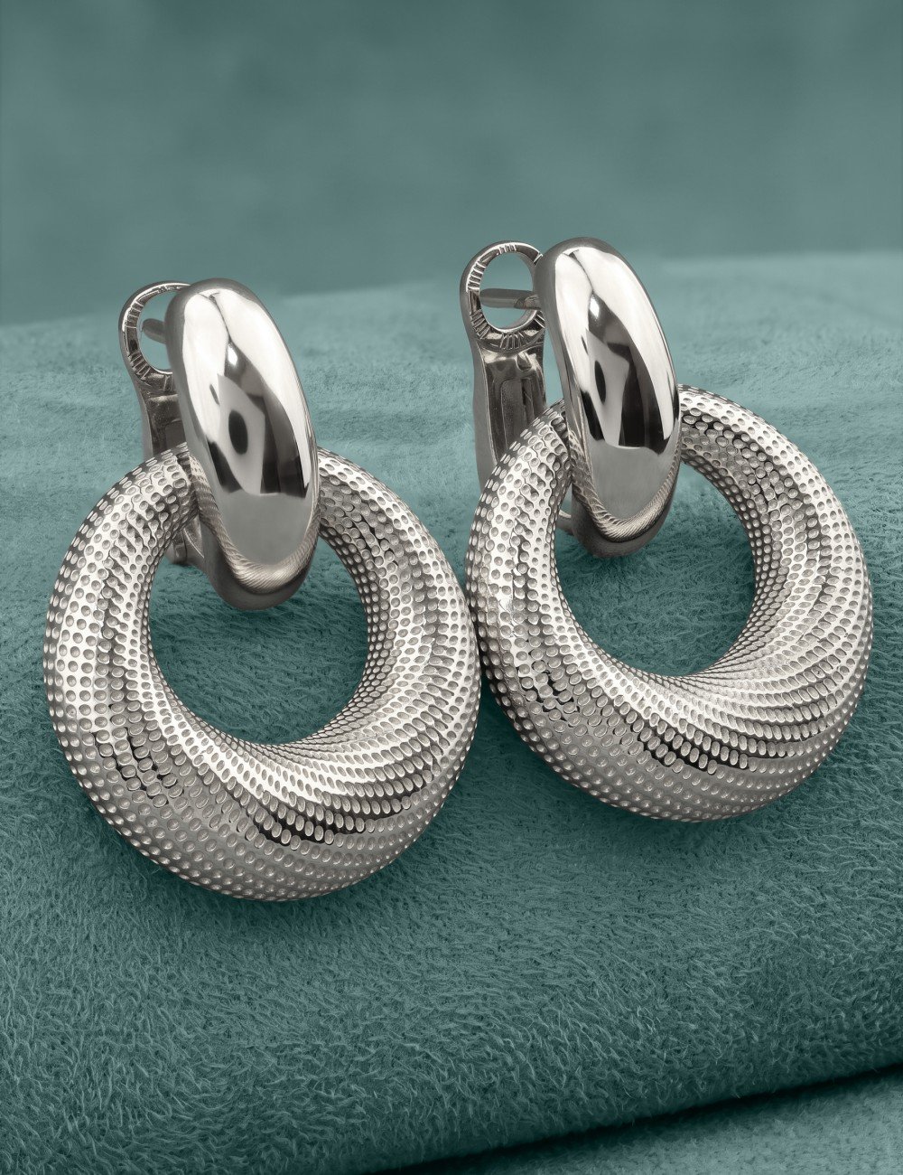 Серьги из белого золота 585 пробы