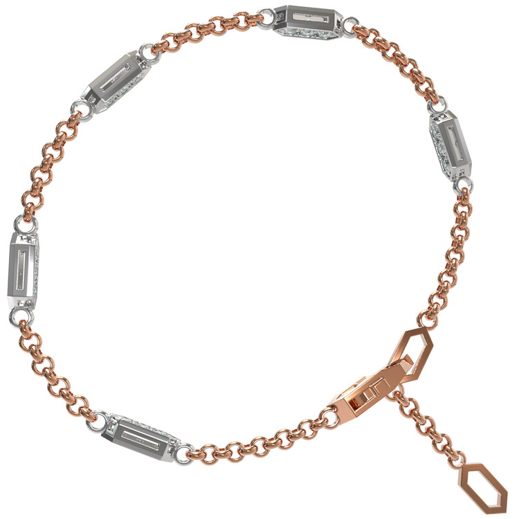 Браслет из золота c бриллиантами