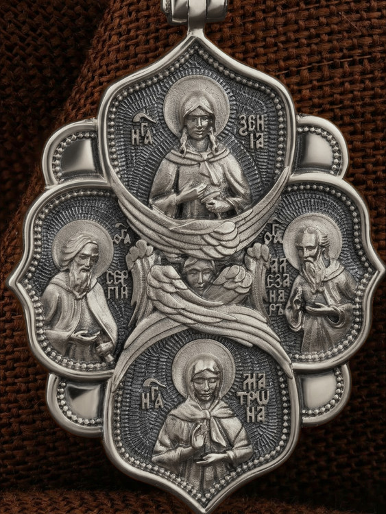 Образок из белого золота