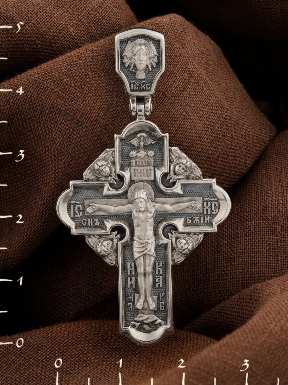 Крест из белого золота