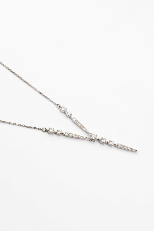 Колье из белого золота c бриллиантами