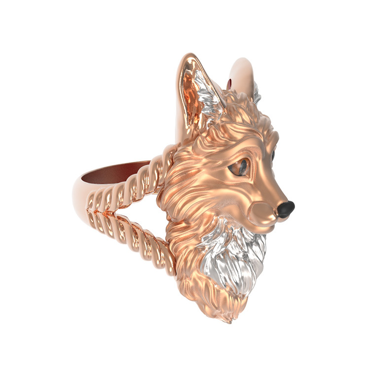 Кольцо из золота c эмалью