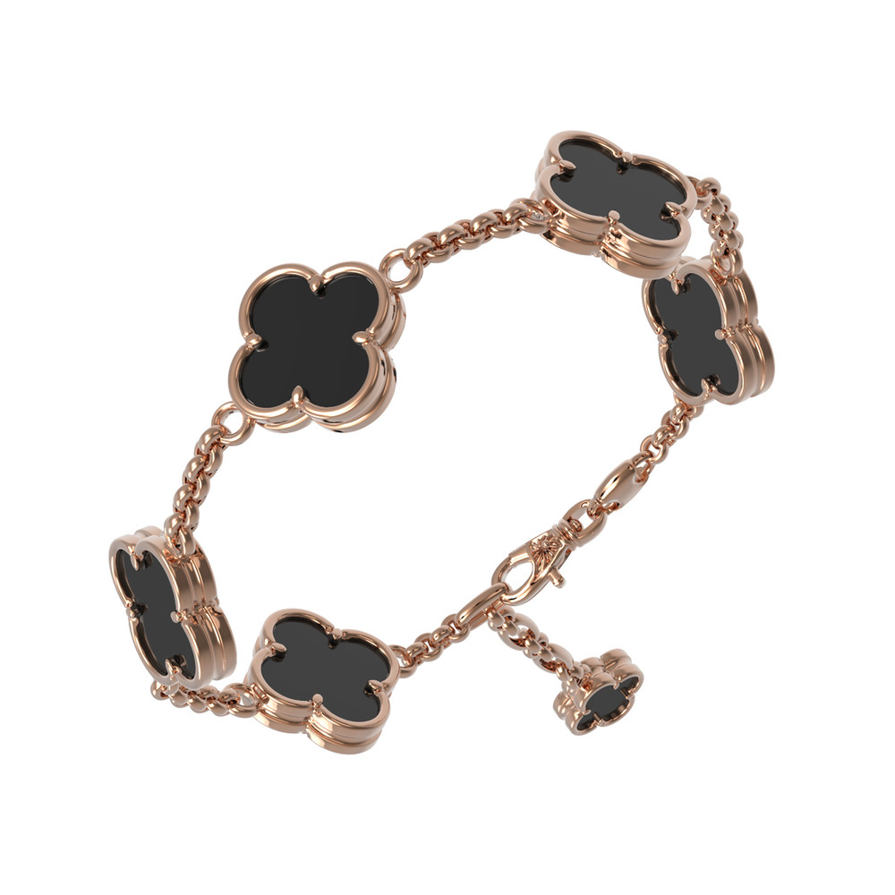 Браслет из золота c ониксом