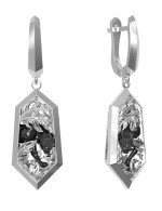 Серьги из белого золота 585 пробы