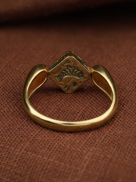 Кольцо из зелёного золота