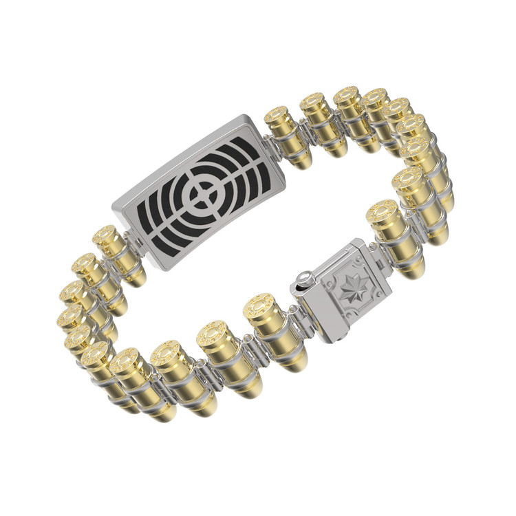 Браслет из лимонного золота c ониксом