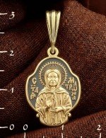Образок из лимонного золота 585 пробы