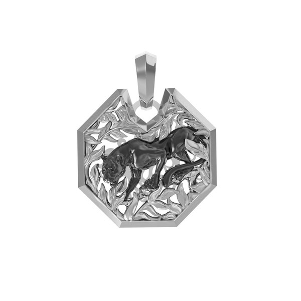 Подвеска из белого золота