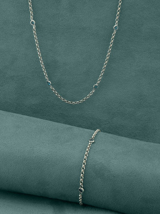 Браслет из белого золота c топазом London