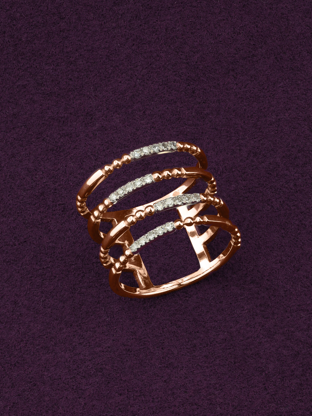 Кольцо из золота c бриллиантами