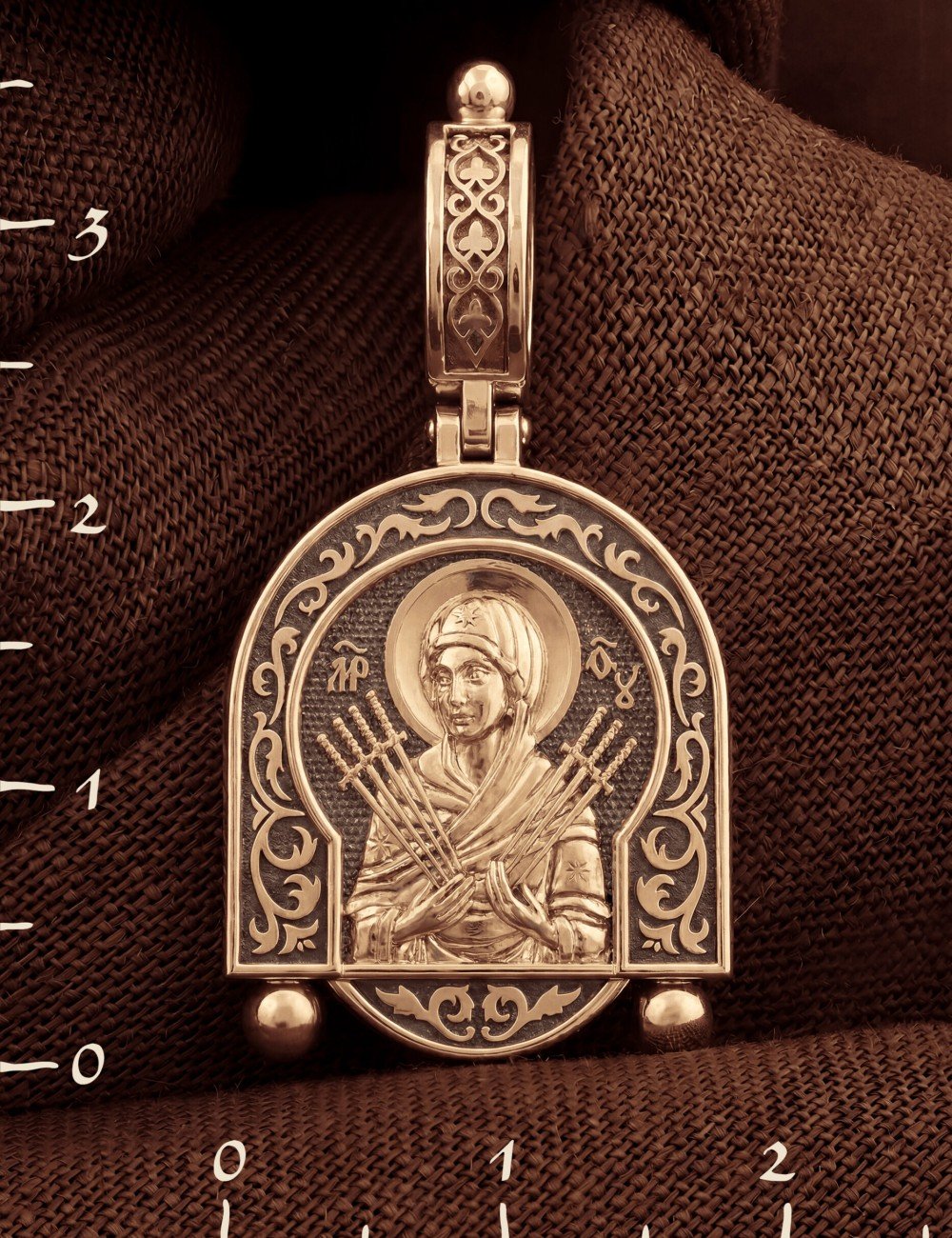 Образок из золота 585 пробы