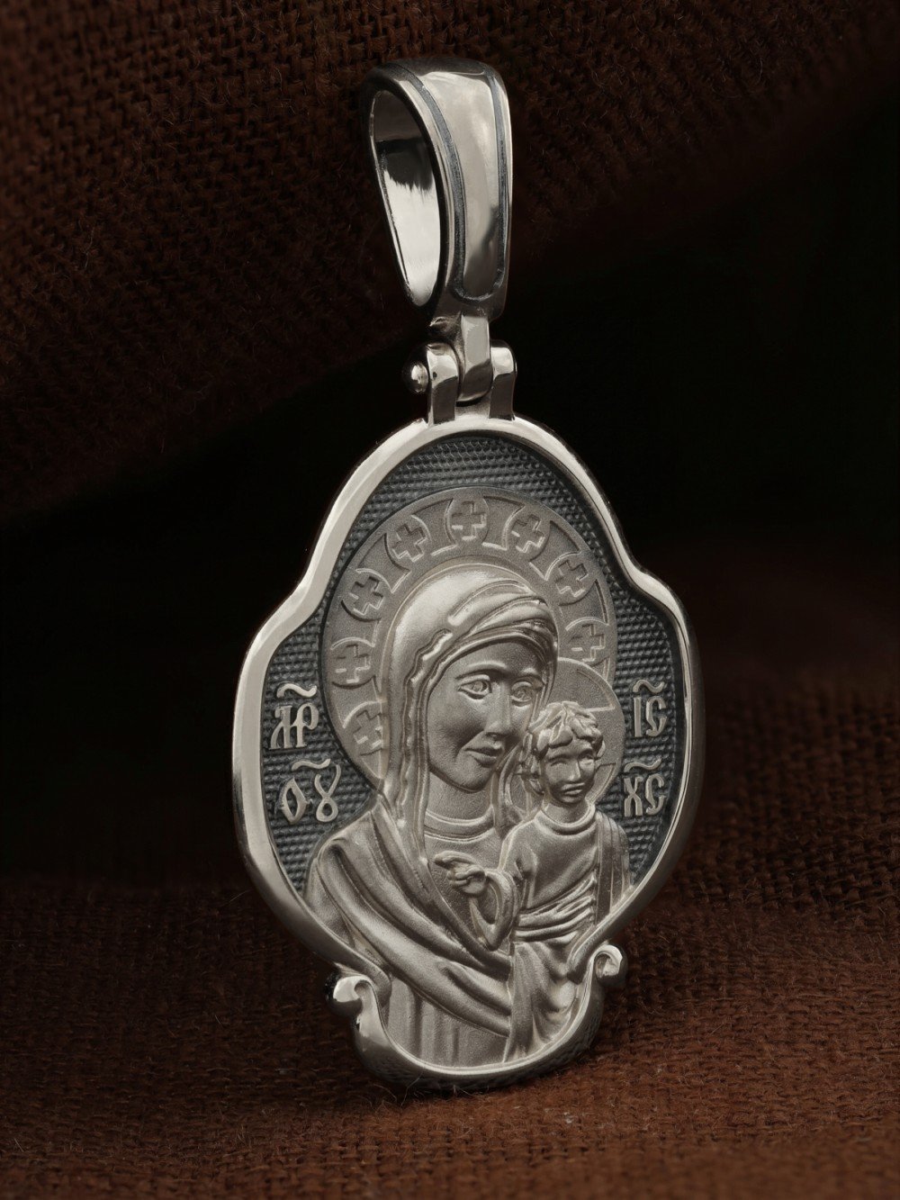 Образок из белого золота