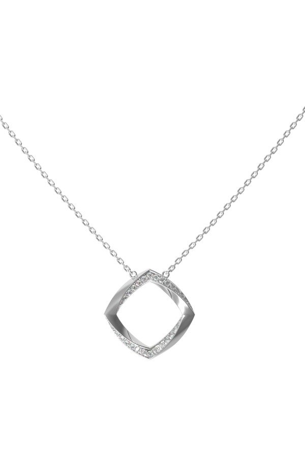 Колье из белого золота c бриллиантами