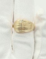 Кольцо из лимонного золота 585 пробы c рубином