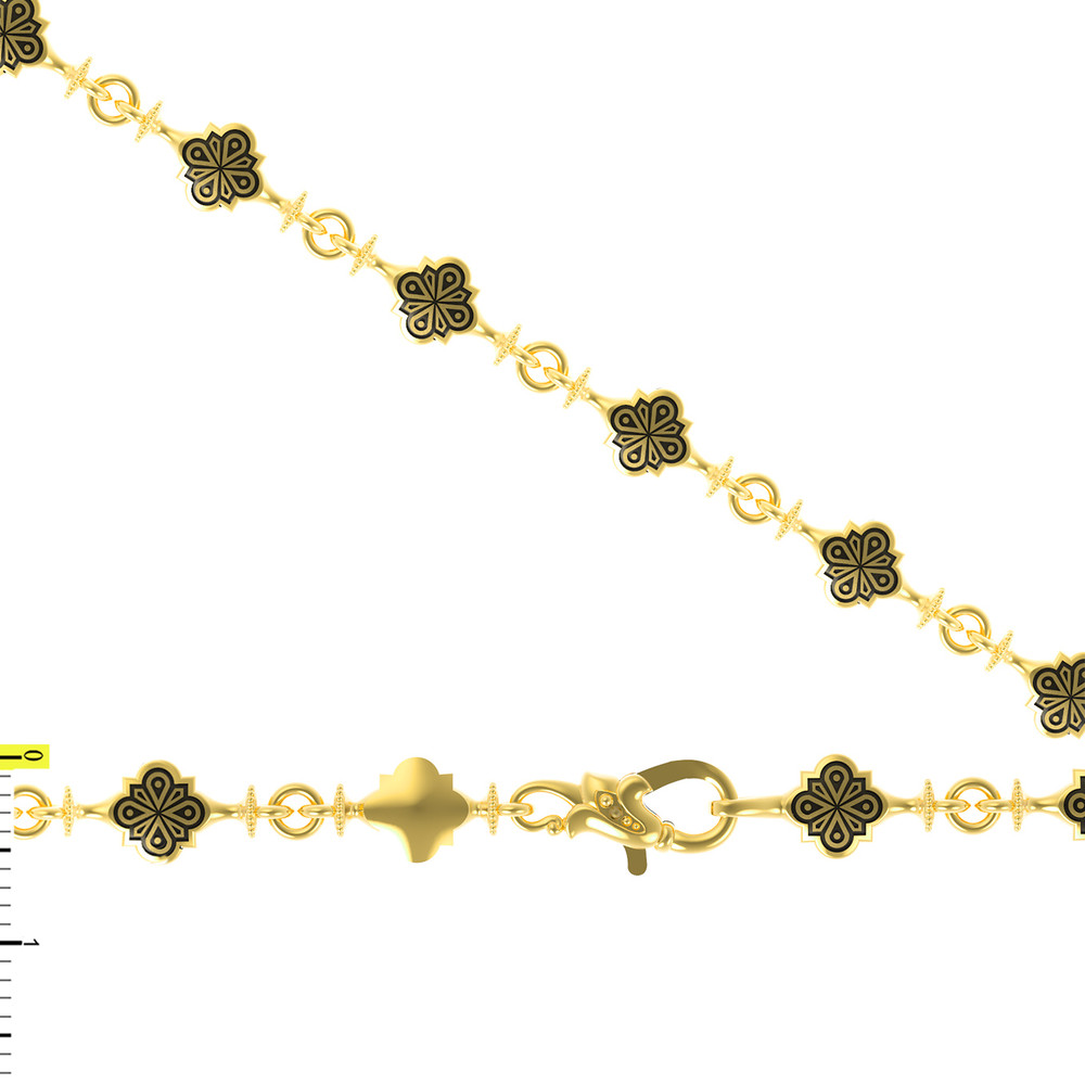 Цепь из лимонного золота